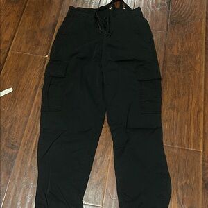 American Eagle Black Cargos